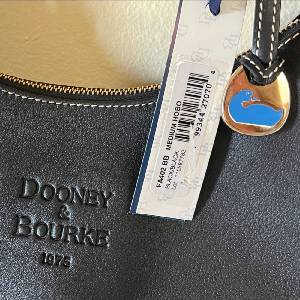 Dooney & Bourke Black Leather Hobo style Bag - FA402 BB